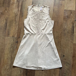 Women's Alya Dress Size L Beige
